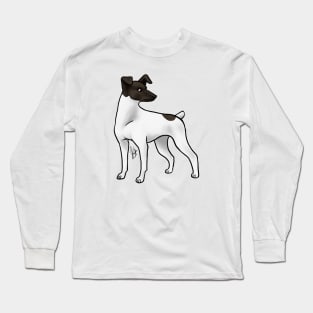 Dog - Japanese Terrier - Black and White Long Sleeve T-Shirt